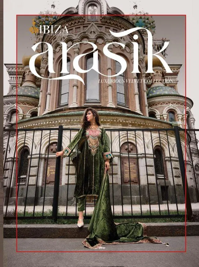 Arasik By Ibiza Embroidery Viscose Velvet Salwar Kameez Wholesale Price In Surat